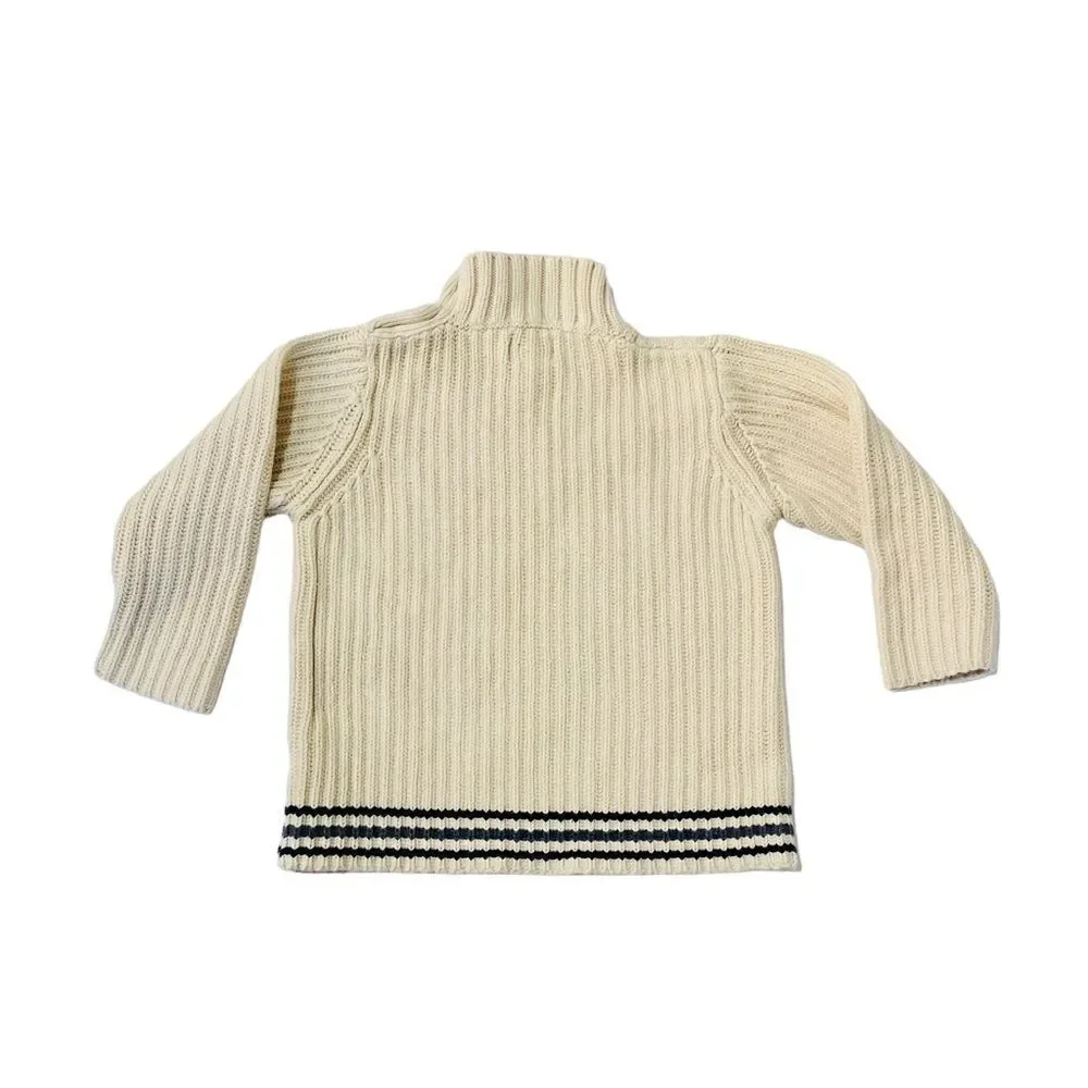The Children’s Place Cotton Striped Fisherman Sweater Sz 4T